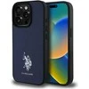 Us Polo Assn US Polo USHCP15XPGEV Apple iPhone 15 Pro Max 6,7" dėklas telefonui mėlynos spalvos Leather Embroidered DH Color