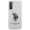 Dėklas Us Polo Assn US Polo USHCS21SSLHRWH S21 G991 baltos spalvos Silicone Logo