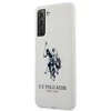 Dėklas Us Polo Assn US Polo USHCS21SSLHRWH S21 G991 baltos spalvos Silicone Logo
