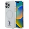 Us Polo Assn US Polo IML Ring MagSafe Apple iPhone 16 Pro Max - dėklas telefonui baltos spalvos