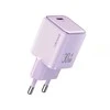 USAMS įkroviklis 1xUSB-C PD30W 3A (tik antgalis) PD3.0 greito įkrovimo violetinė X-ron serijos CC186
