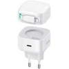 USAMS įkroviklis 1xUSB-C su ištraukiamu laidu „Lightning“ (tik antgalis) PD+QC 35W Gan greitas įkrovimas baltos spalvos