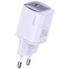 USAMS Laidinis įkroviklis CC248 20W GaN USB-C Fast Charging HC Series violetinės spalvos CC248TC03