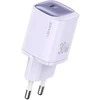 USAMS Laidinis įkroviklis CC251 30W GaN USB-C Fast Charging HC Series violetinės spalvos CC251TC03