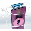 USAMS Adapteris AU07 2w1 USB-C mėlyna/mėlynas USB-C + 3,5mm SJ277TC02 (US-SJ277)