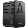 USAMS Adapteris network 1xUSB+2xUSB-C T62 65W4in1 US/AU/EU/UK juodas/juodas CC199TC01 (US-CC199) Univesa