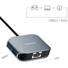 USAMS adapteris USB-C - USB 3.0 + RJ45 prievadas Ethernet pilkas/pilkas TCSJ14601 (US-SJ146)