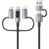 USAMS Kabelis 6w1 Fast charging 60W 2m Data Kabelis Digital Ekranas Alluminuim Alloy Seria Sufeng (SJ736)