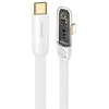 USAMS kampinis USB-C kabelis su „Lightning PD 20W“ greito įkrovimo „Iceflake“ serijos 1,2 m baltas SJ583USB02