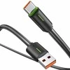 USAMS Kabelis USB-C 3A YU Series 1mUSB-C/USB-C juodos spalvos/juodos spalvos SJ732USB01 (US-SJ732 )