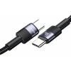 USAMS kabelis USB-C į USB-C 3A 1.2m pintas SJ724ZJ01 (US-SJ724)
