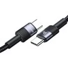 USAMS Kabelis USB-C į USB-C 60W 1.2m greito įkrovimo steel/tarnish SJ724USBSG01 (US-SJ724)