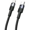 USAMS USB-C į Lightning kabelis 30W 1.2m juodos spalvos SJ729USBSG01 (US-SJ729) (tube)