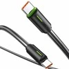 USAMS Kabelis USB-C/USB-C 1m SJ73460W juodos spalvos YU Series SJ734USB01 (US-SJ734)