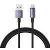 USAMS Kabelis USB į Micro-USB 2A 1.2m Greito įkrovimo plienas/tamsus SJ668USB01 (US-SJ668)