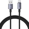 USAMS Kabelis USB į USB-C 3A 1.2m greito įkrovimo plienas/tamsus SJ663USB01 (US-SJ663)