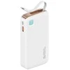 USAMS Powerbank su kabeliu Retractable Lightning 10000 mAh PD 20W Fast Charge XY Series baltos spalvos 10KCD22502 (US-CD225)