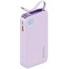 USAMS Powerbank su kabeliu Retractable Lightning 10000 mAh PD 20W Fast Charge XY Series violetinės spalvos 10KCD22503 (US-CD225)
