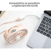 Ventiliatorius USAMS Wiatrak su lampką pilka/greyZB65FS2 (US-ZB065)
