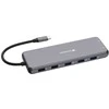 Verbatim Adapteris Hub USB-C – 2xHDMI/DP/ Eternet/6xUSB-A/Jack 3.5mm/2xUSB-C pilkos spalvos 32153
