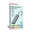 Verbatim Adapteris Hub USB-C – 2xHDMI/DP/ Eternet/6xUSB-A/Jack 3.5mm/2xUSB-C pilkos spalvos 32153