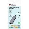 Verbatim CMH-14 C tipo USB 5000 Mbit/ai Sidabras