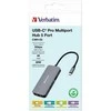 Verbatim Adapteris Hub USB-C – HDMI/USB-C /Eternet/2xUSB-A 3.0 pilkos spalvos 32150