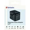 Verbatim – universalus kelioninis adapteris UTA-01 su 2xUSB įkrovikliu