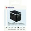 Verbatim Adapteris kelioninis EU/UK/US 3xUSB-A/2xUSB-C PD 61W UTA-04 juodos spalvos 49546