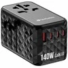 Verbatim kelioninis adapteris EU/UK/US GaN USB-A/3xUSB-C PD 140W UTA-10 juodas 32125