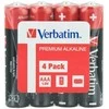 Verbatim šarminės baterijos AAA LR03 4 vnt. 49500