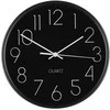 Laikrodis sieninis aliumininis juodos spalvos D25 cm 4Living 628155
