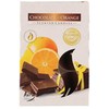 Aura Oranžinis Plauk.žvakutės 6vnt Chocolate-Oranžinis