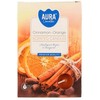 Aura Oranžinis Plauk.žvakutės 6vnt Cinnamon-Oranžinis
