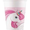 Procos GoDan Unicorn Rainbow Colors Popieriniai puodeliai 200ml 8vnt. Godanas