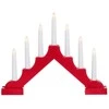 Finnlumor Žvakidė "Candlelabra" 7 rankų "Birgitta" raudona
