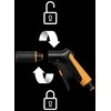 Fiskars „Comfort“ reguliuojamas laistymo pistoletas, su valdymu priekyje