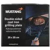 Mustang ketaus kepimo skarda, dvipusė, 25x25 cm