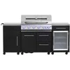 Mustang Gas grill Topaz 6+1 outdoor kitchen with fridge