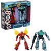 Transformers "EarthSpark Cyber-Combiner" Terran Twitch ir Robby Malto figūrėlės