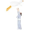 Didelė pliušinė žąsis 190cm Balta