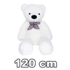 Pliušinis meškinas MKS Baltas Teddy, 120 cm, baltas
