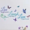 Interjero motyvacinis lipdukas Live Laugh Love