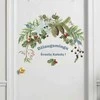 Kalėdinė durų dekoracija - sienų lipdukas Vainikas