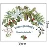 Kalėdinė durų dekoracija - sienų lipdukas Vainikas