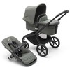 AKCIJA Bugaboo Fox 5 Forest žalias/Forest žalias/juodas frame ir Bugaboo turtle air automobilinė kėdutė