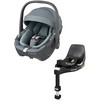 Automobilinė kėdutė Maxi cosi Pebble 360 Essential Pilkas 0-13kg + Familyfix 360 izofix bazė