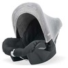 Automobilinės kėdutės stogelis Jollein Pilkas