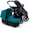 Bugaboo Donkey universalus stogelis su lopšio užklotu Petrol Mėlyna