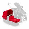 Bugaboo Donkey universalus stogelis su lopšio užklotu Raudona
